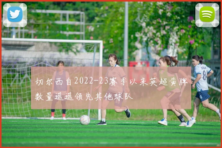 切尔西自2022-23赛季以来英超黄牌数量遥遥领先其他球队